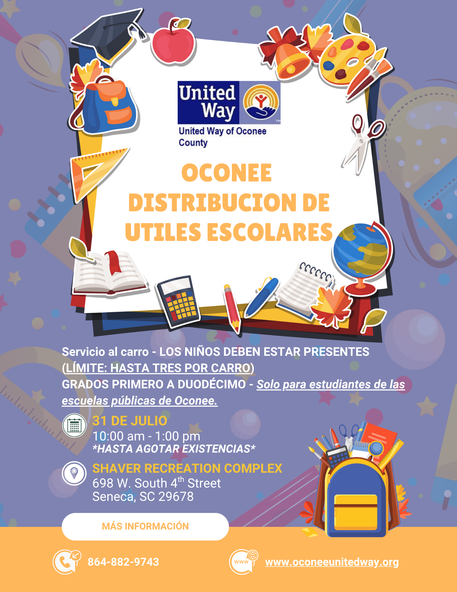 School Supply Distribution Flyer (Spanish)