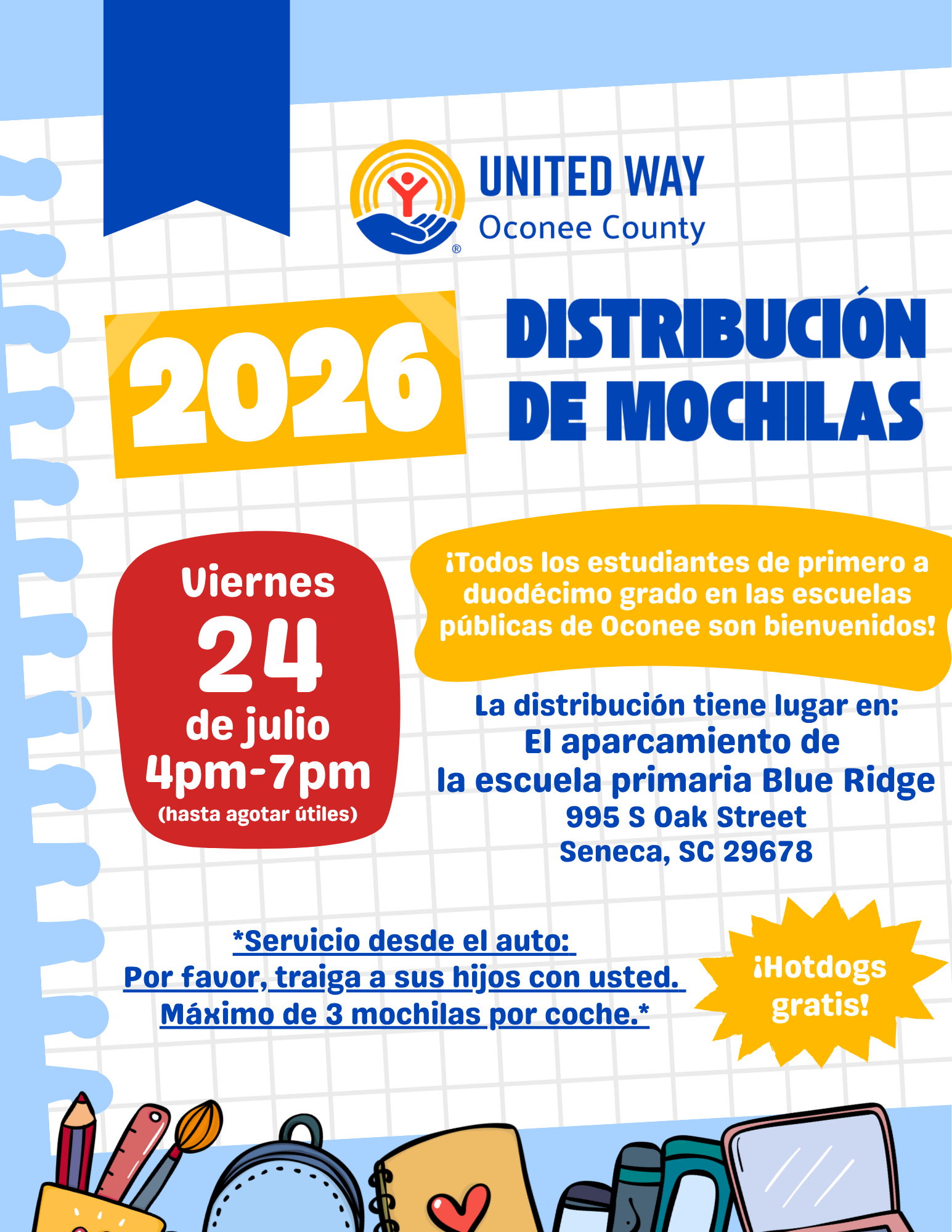 2026 Backpack Distribution (Spanish)
