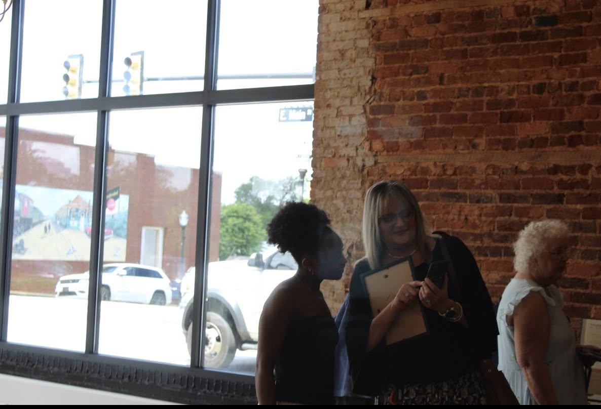 Renee Woodall (Blue Ridge Electric Co-op) and Aniyah Coats