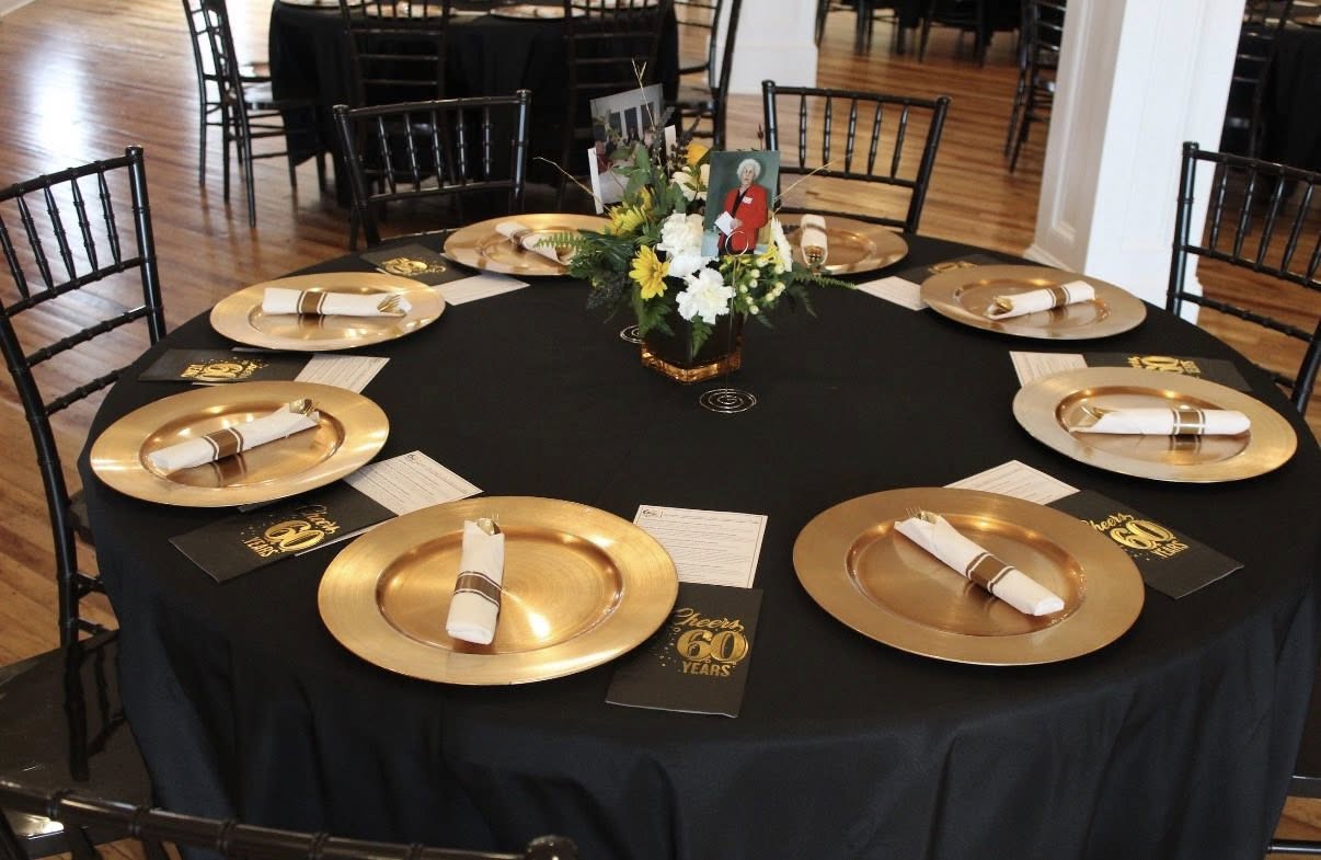 60th Anniversary Luncheon Tables