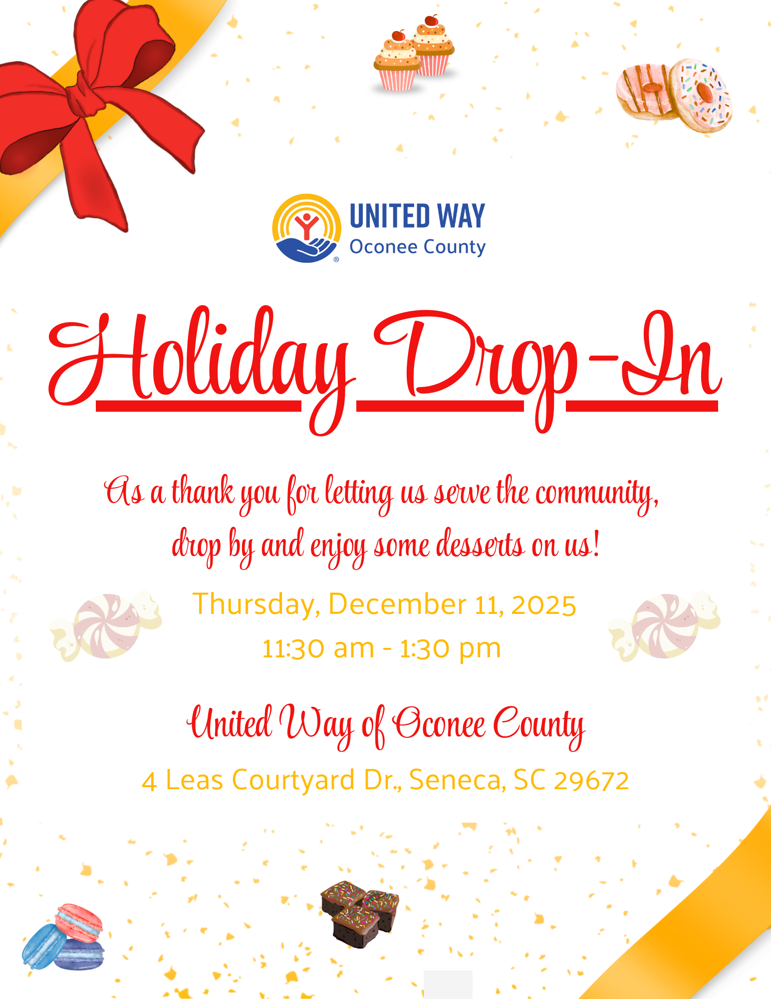 December 11, 2025  11:30-1:30 Drop-In